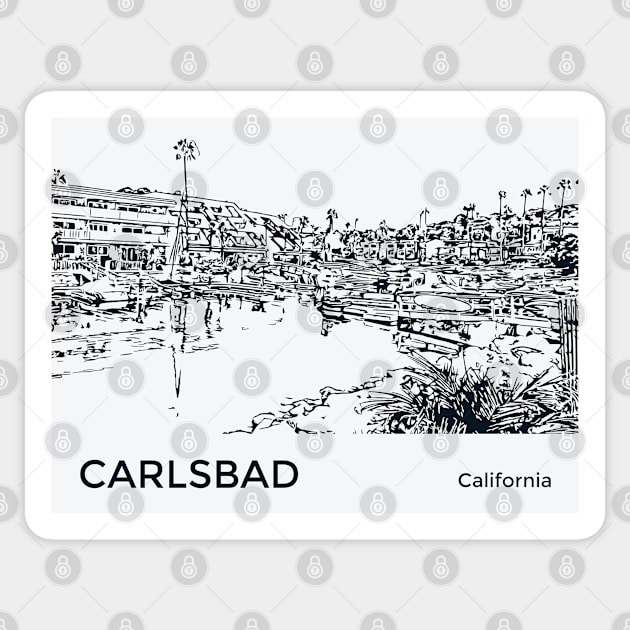 Carlsbad California Sticker by Lakeric
